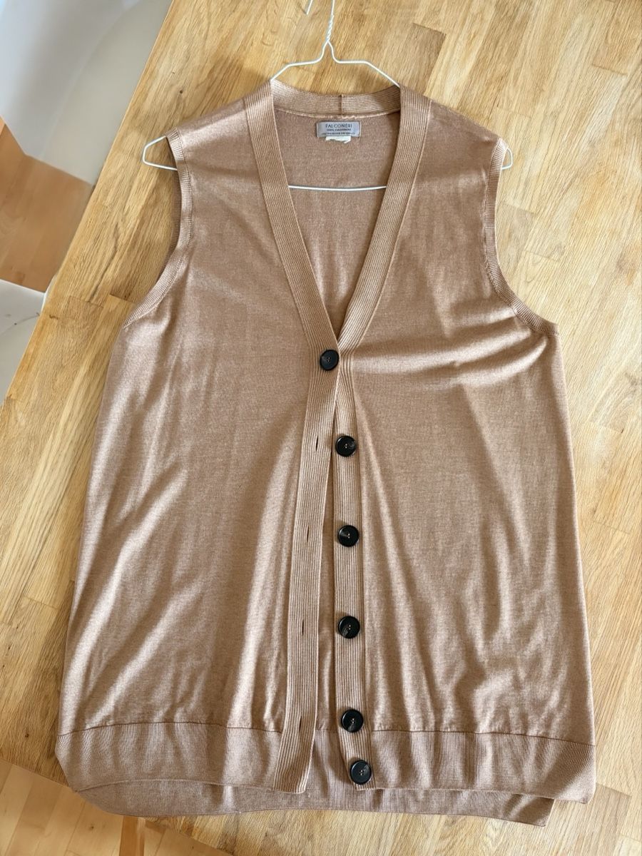 Falconeri Maglioni & Felpe: Falconeri 100% Kaschmir-Pullover ärmellos Beige Damen – Nuovo e nell'imballaggio originale da Bern venduto da fab_rocc