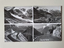 alte Postkarte (sw) vom Sustenpass (4224)