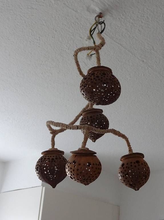 Lampen: Deko-Lampe mit 5 Kokosnüssen – Neu (gemäss Beschreibung) aus Schmitten (Albula) von kep_787z 2