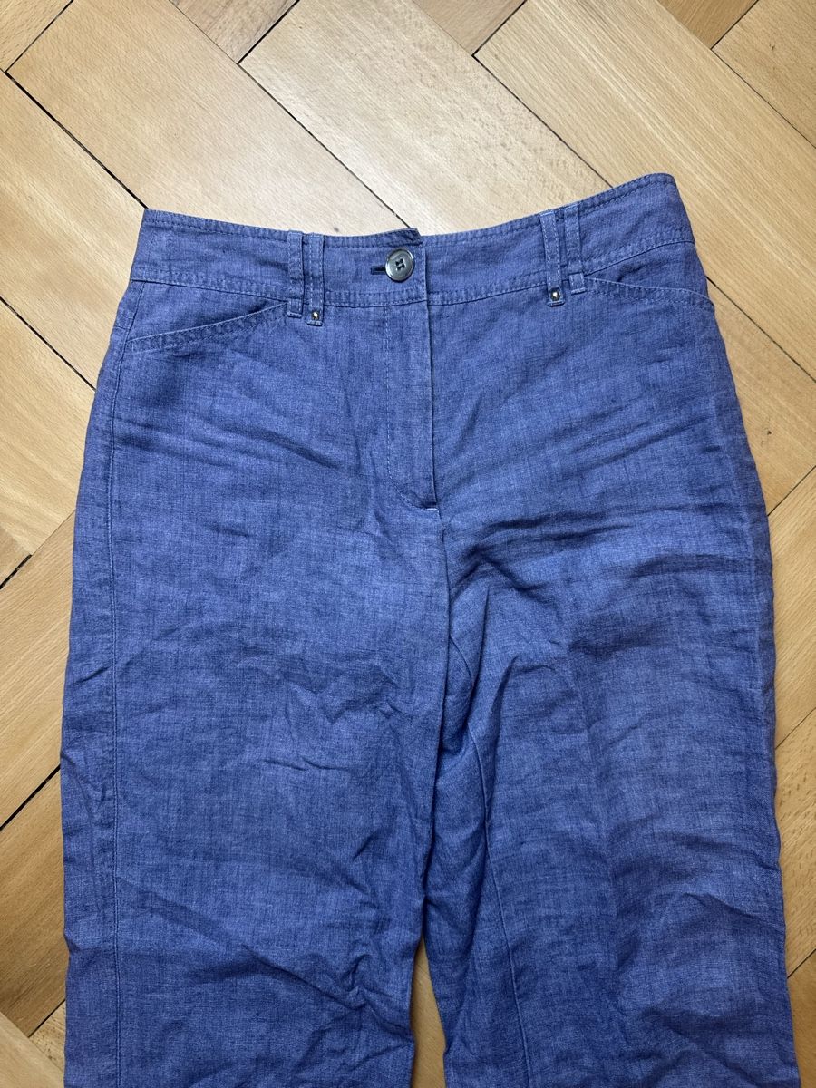 Gerry Weber Hosen:  Gerry Weber Leinenhose, blau – Gebraucht aus Bern von llina257 4