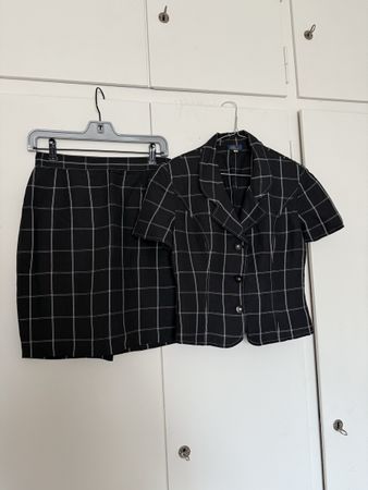 Blu Damenkostüm Set schwarz weiss Gr. 42
