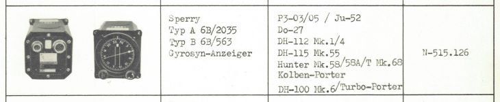 Misurare: Gyrosyn Komass Sperry Schweizer Luftwaffe Hunter Vampire P16 – Usato da Erlen venduto da Mirageiii 5