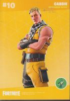 FORTNITE TRADING CARD serie 2 #10 CABBIE  uncommon outfit