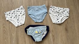 3 Slips + Schwimmhose Gr. 98