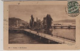 Ansichtskarte Genéve Ile Rousse mit Rasierklin-St.21.VIII.06