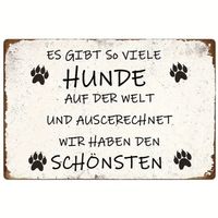 🐕 Cooles Vintage-Metallschild für Hundeliebhaber 🏡💫