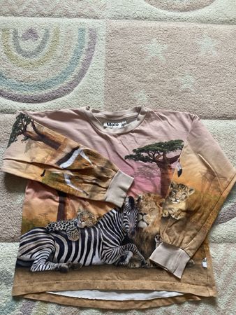 Molo Langarmshirt Tiermotiv Grösse 128 guter Zustand