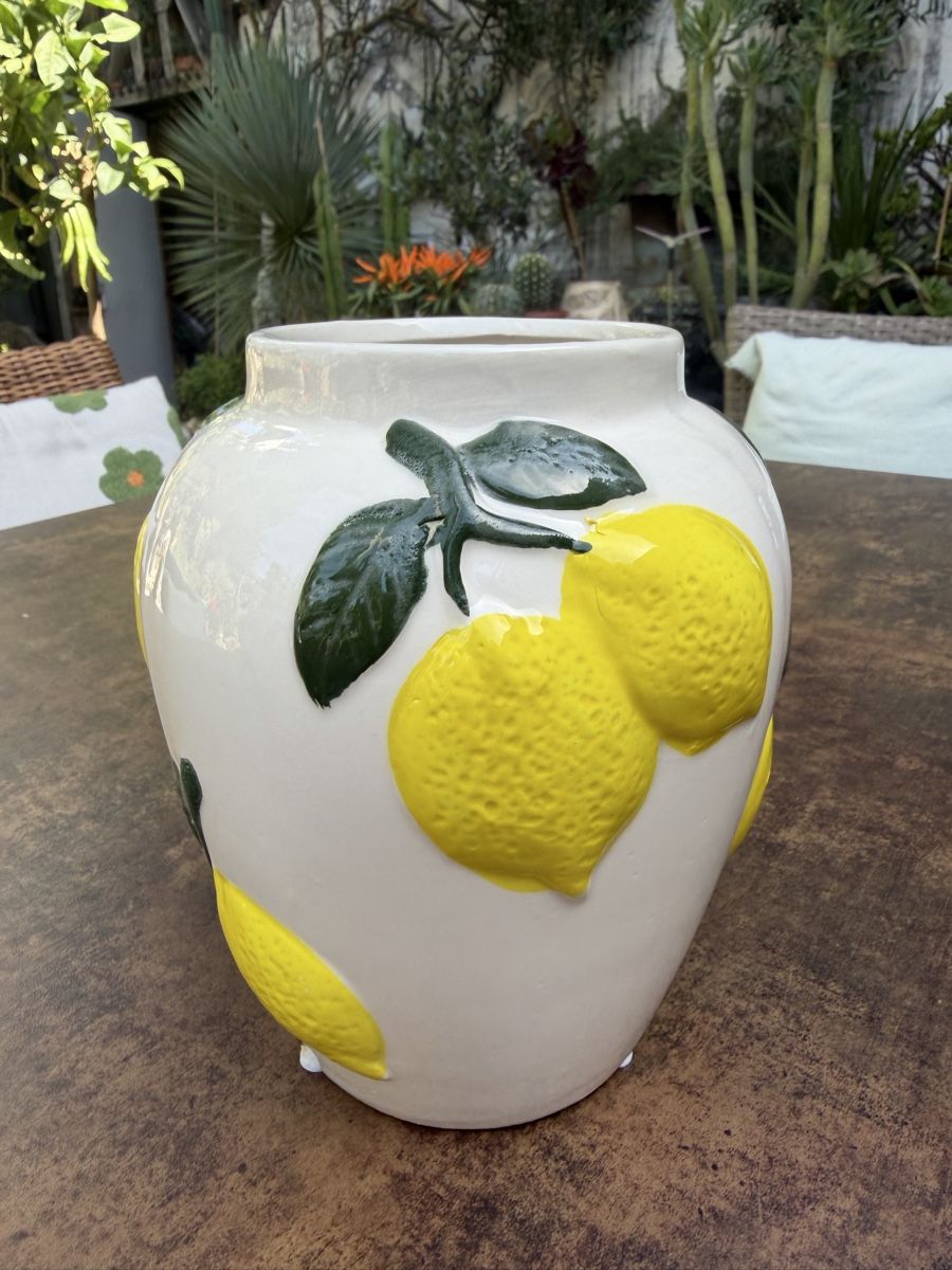 Vasi & Recipienti: Dekorative Zitronenvase, 18cm gross – Usato da Pfäffikon ZH venduto da lenaviktoria