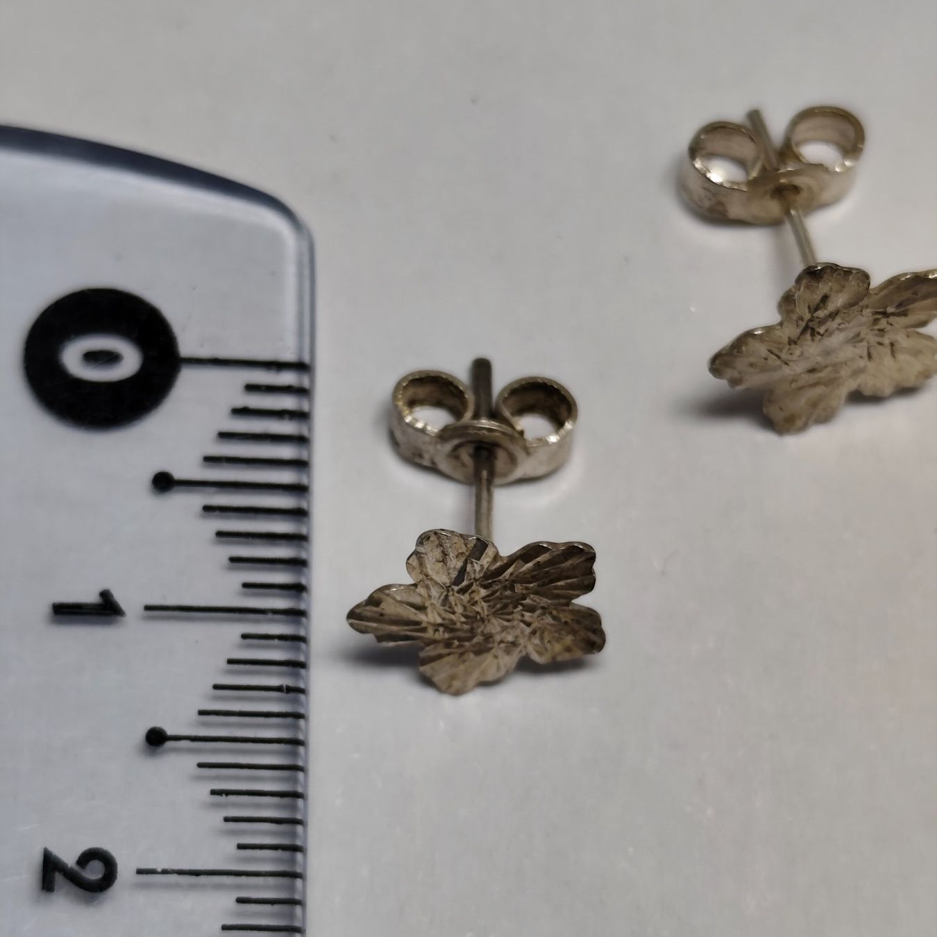 Orecchini pendenti & Orecchini a lobo: Vintage Silver silber Stud Earrings Boucles d'Oreilles #A4 – Usato da Châtelaine venduto da Tropic.Watch2 2