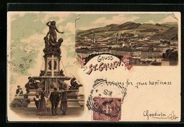 Litho St. Gallen, Monumentalbrunnen, Bli
