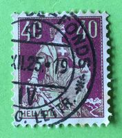 Helvetia mit Schwert  mit Stempel   
