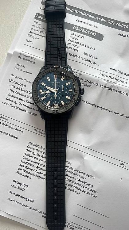 Zenith Orologi: Zenith El Primero Stratos Flyback – Usato da Bern venduto da Minok