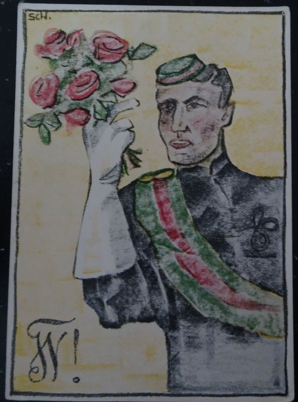 Cartoline postali: AK Studentika Wengia Solothurn – Usato da Feldbrunnen venduto da MarcusSO