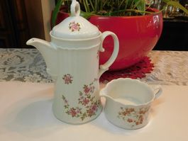 Eschenbach -Bavaria Karaffe - Blumen Motive 1960 / 70s