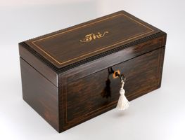 B0429 Antike Boîte à thé/Teeschatulle Louis Philippe ~1840