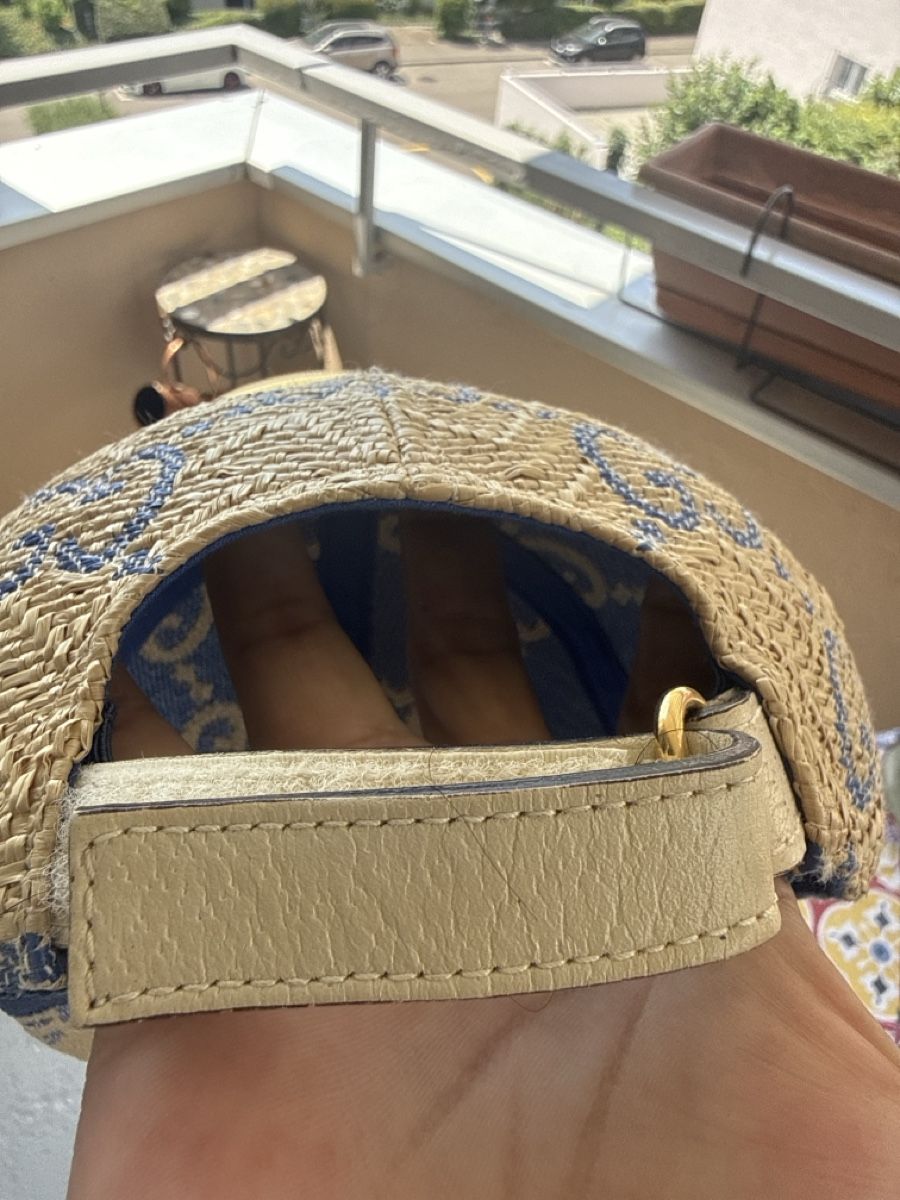 Gucci Sonstige Kleidung & Accessoires: Gucci Basecap Stroh Grösse M blau GG Muster – Gebraucht aus Oberengstringen von genita2279 4