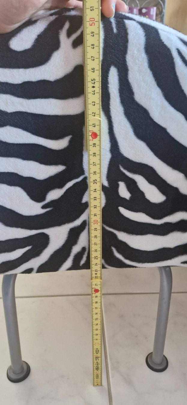 Hocker: Hocker Zebra Muster Kunstfell – Neu (gemäss Beschreibung) aus Zell ZH von Eva-Jana 3