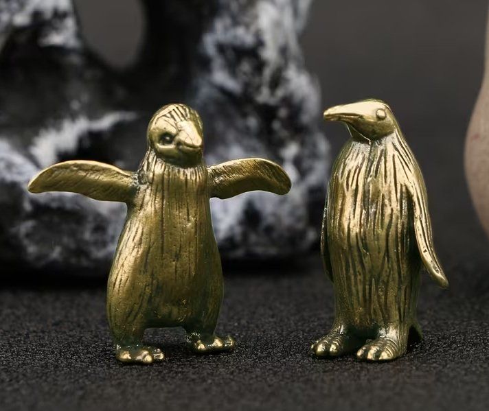 Statuette: 2er-Set Pinguin aus Messing – Nuovo (secondo la descrizione) da Uerkheim venduto da Kaufoption