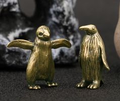 2er-Set Pinguin aus Messing