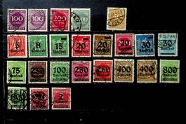 ALLEMAGNE DETSCHES REICH TIMBRES OBLITÉRÉS 1923 / T980