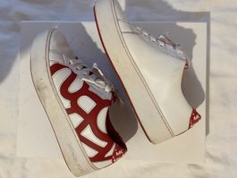 Baskets blanches et rouges Michael Kors