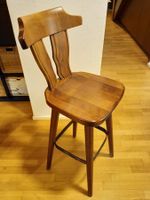 12 Barhocker Barstuhl aus Massivholz mit Bartisch