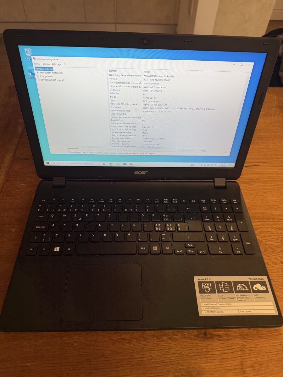 Acer Notebooks: Acer Aspire ES1-531 – Defekt aus Riddes von pan_jbg8