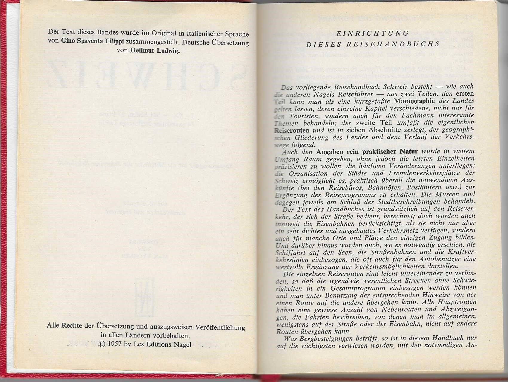 Libri: Nagels Reiseführer Die Schweiz 1957 – Nuovo (secondo la descrizione) da Flims - Dorf venduto da Stagediver 6