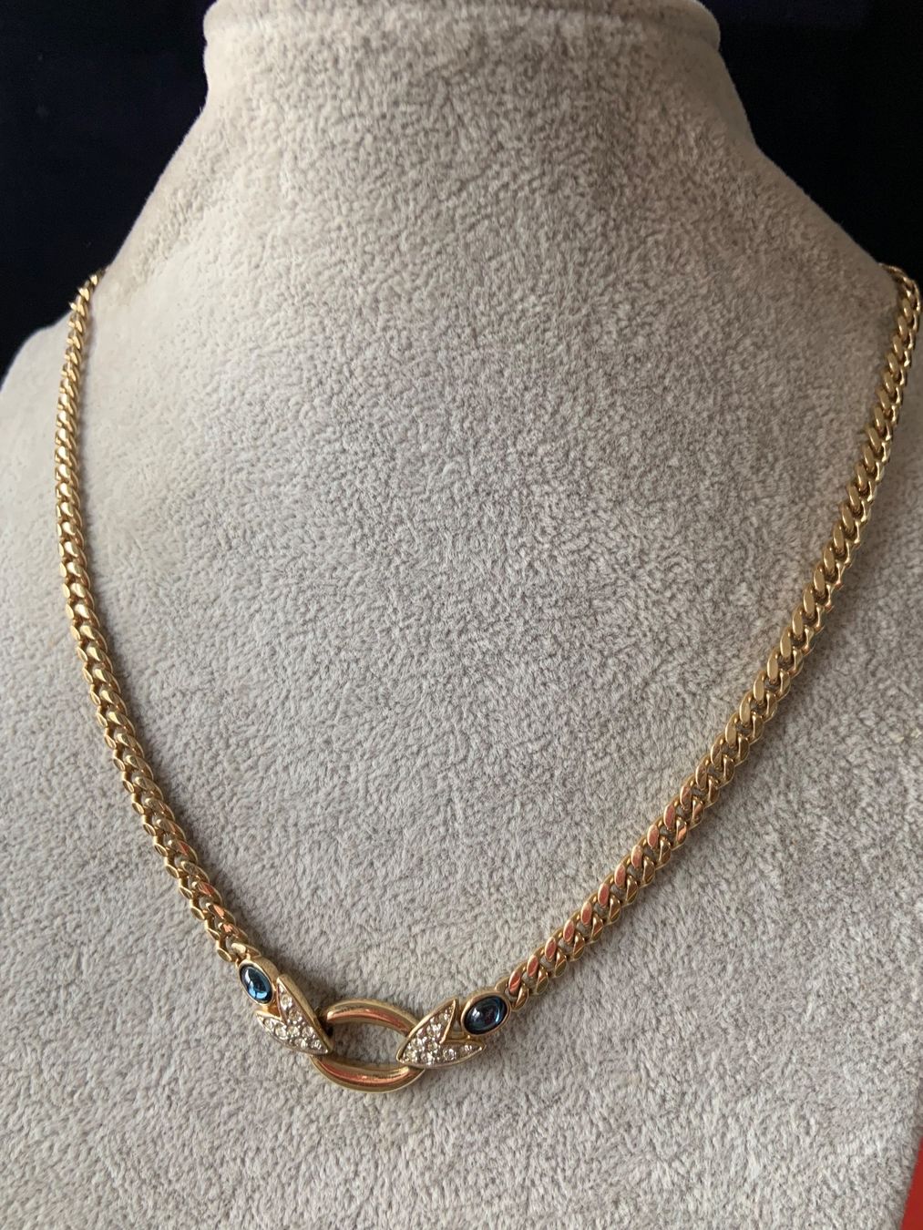 Catenine: Vergoldete kette Blau OVAL – Usato da Laufen venduto da Bellebellezza 4