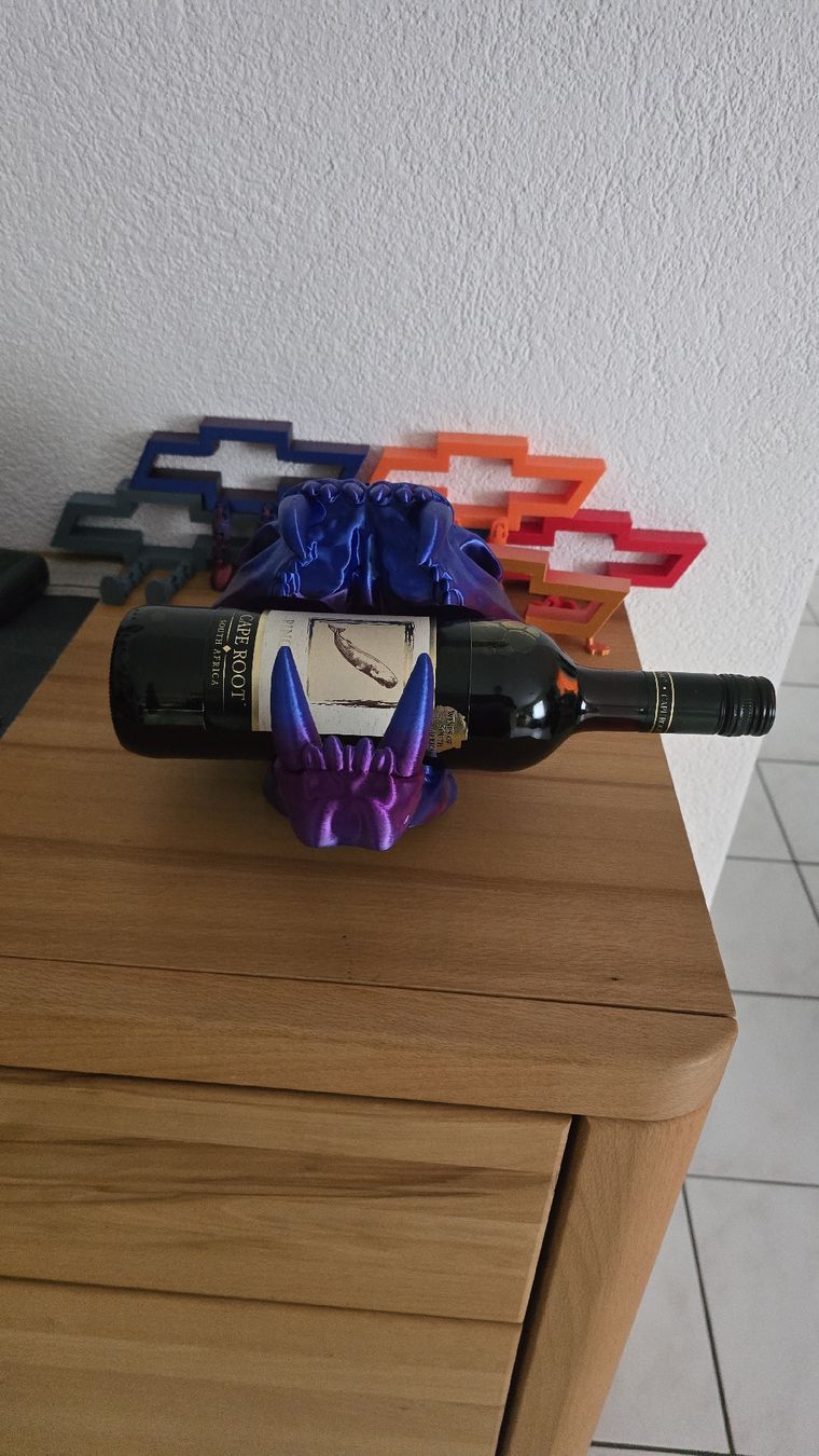 Portabottiglie: Weinflaschenhalter Tigerschädel – Nuovo (secondo la descrizione) da Winznau venduto da johny_wayne 7