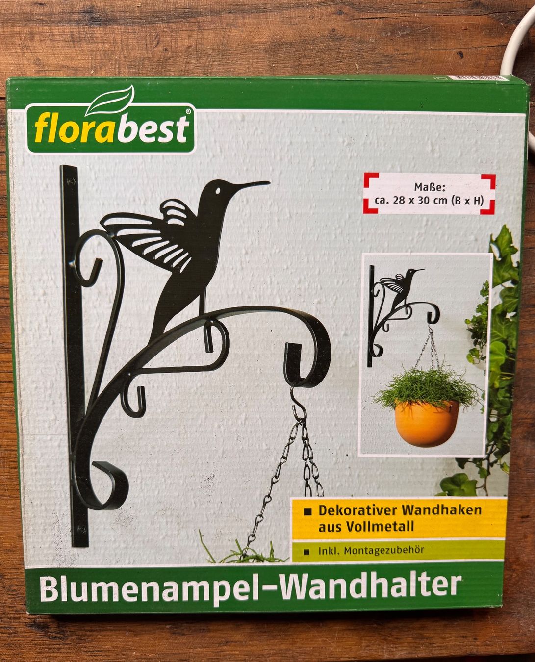Supporti a parete: 2 Stk. Blumenampel-Wandhalter – Nuovo (secondo la descrizione) da Kümmertshausen venduto da Ghost75