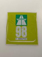 Vignette - Autobahnvignette 1998