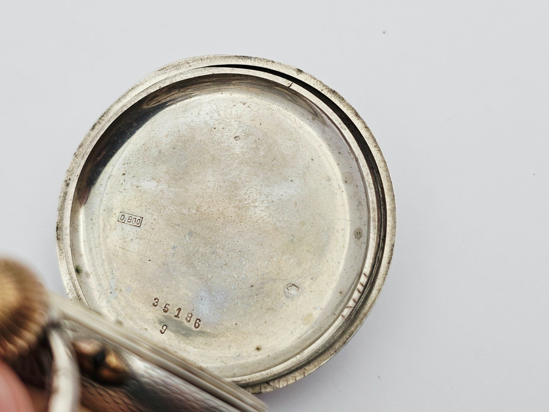 Orologi: Antike Savonette Taschenuhr 800 Silber – Usato da Bassersdorf venduto da AnkerWatch 9
