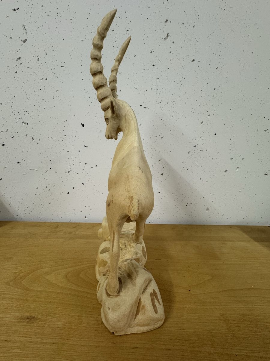 Skulpturen & Statuen: Handgeschnitzter Steinbock aus Holz, dekorativ – Neu (gemäss Beschreibung) aus Ibach von jansim 3
