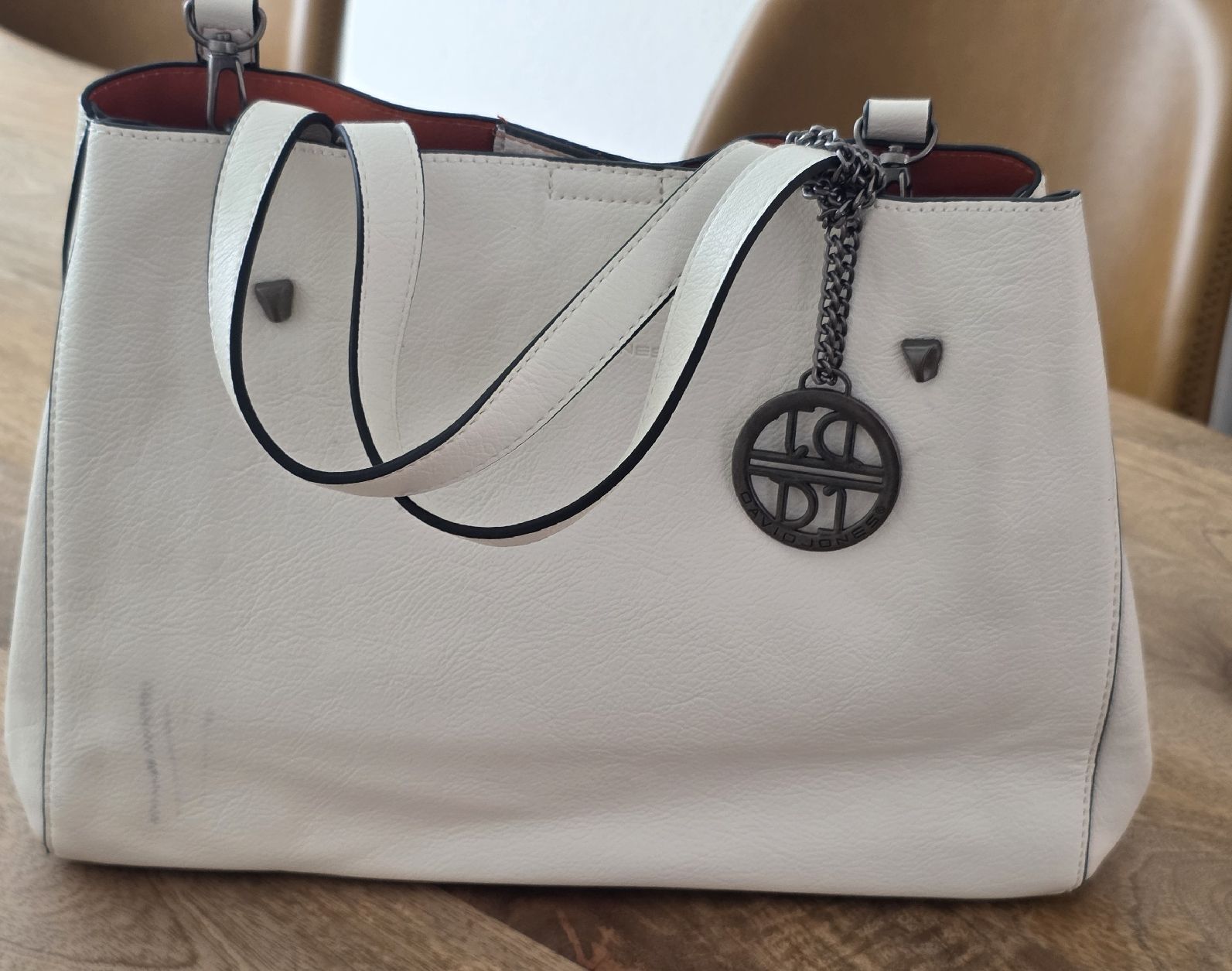 David Jones Taschen für Damen: David Jones Handtasche weiss Leder Optik  – Gebraucht aus Rheinsulz von Gilea 1
