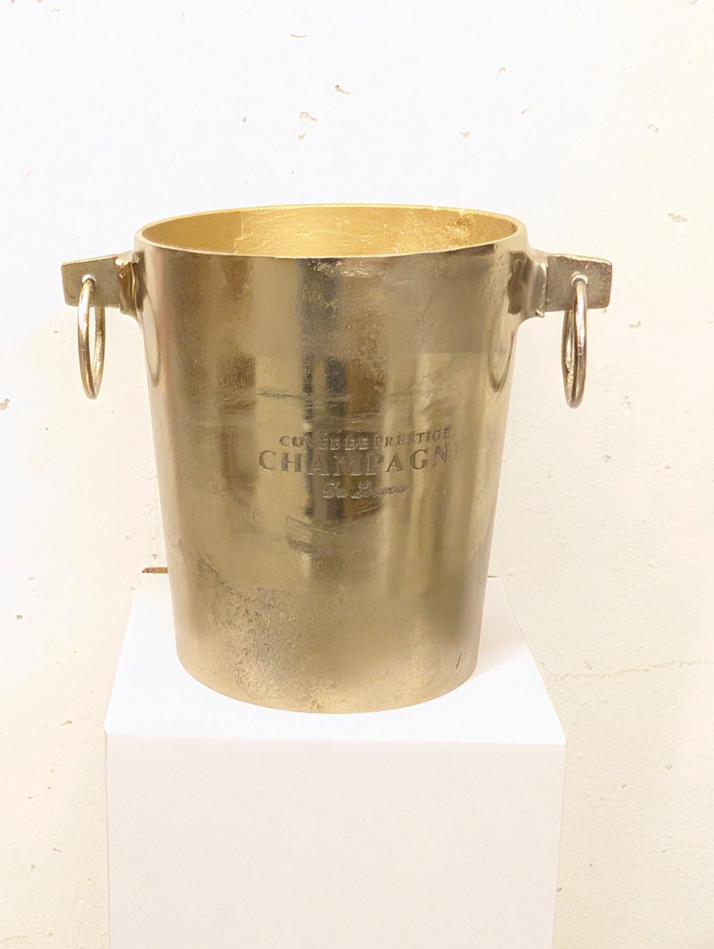 Sonstiges: goldener Champagnerkühler Vintage-Stil – Neu (gemäss Beschreibung) aus Schaffhausen von designlover83