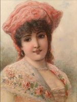 Altes italienisches Öl auf Holz, signiert „Galia“, seltene !