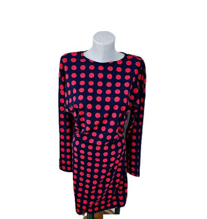 Kleid von ZARA Punkte / Polka Dots Gr. S rot-blau