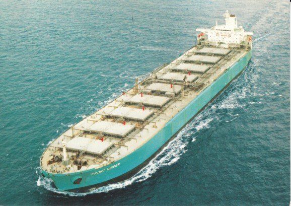 Ansichtskarten: Front Guider, Bulk Carrier/Schüttgutfrachter – Gebraucht aus Zuerich von OceanLinerPostcards