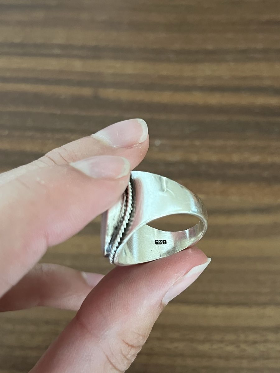 Anelli: Ring Silber mit Perlmutt – Usato da Bern venduto da noe_vt6q 3