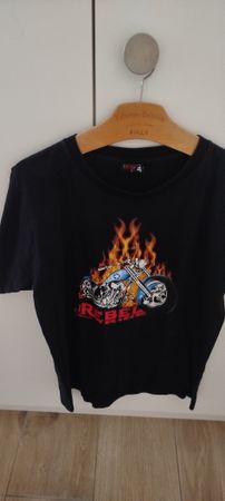 t-shirt Rebel Ride moto vintage taille L