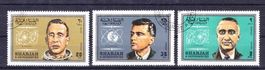 série 3 timbres - UAE - Sharjah - 1969 - Obl.