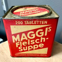 Alte Blechdose MAGGI Fleischsuppe 200 Tabletten vintage