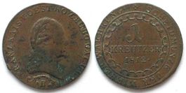 AUSTRIA Kreuzer 1812 B Kremnitz mint FRANZ I copper XF!