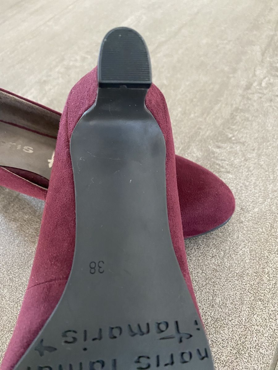 Scarpe da donna: Damen Pumps Gr. 38 / NEU / Bordeaux – Nuovo (secondo la descrizione) da Wängi venduto da flyaway2see 3