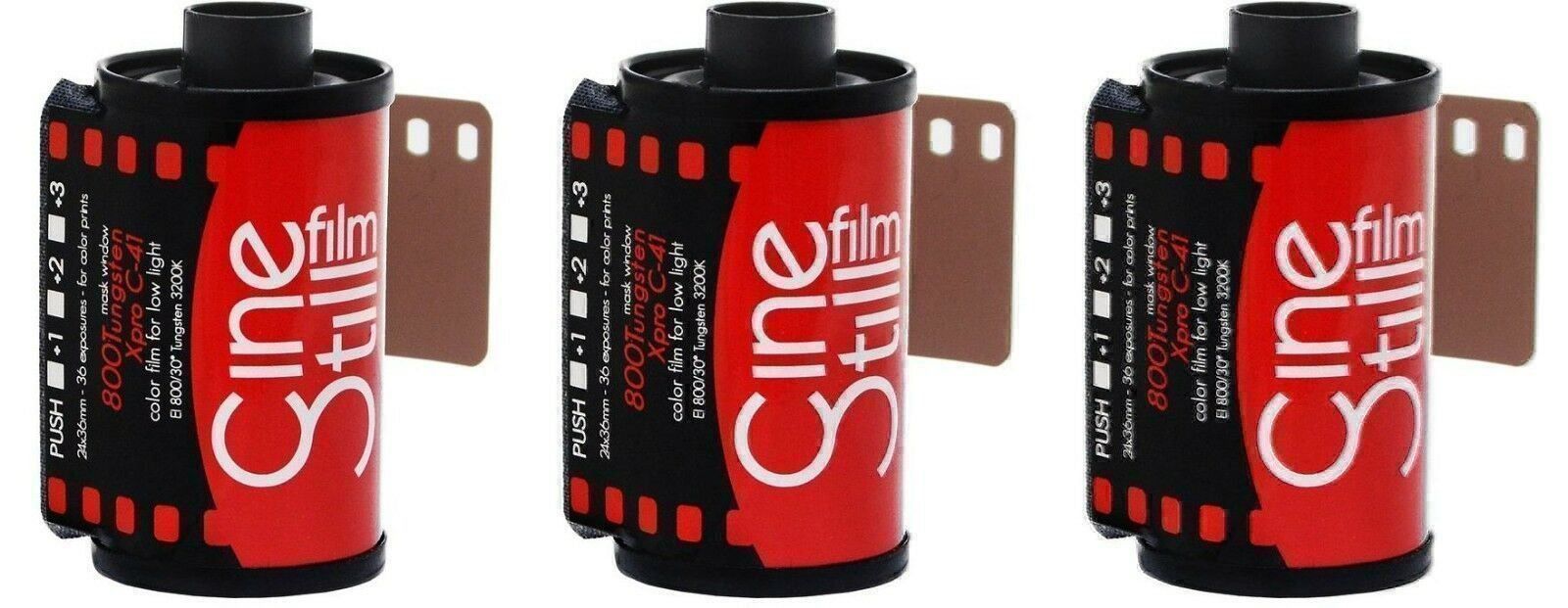 Kodak Pellicole: 3x CINESTILL  Xpro 800 Tungsten C-41 135 – Nuovo e nell'imballaggio originale da Halden venduto da TopFoto