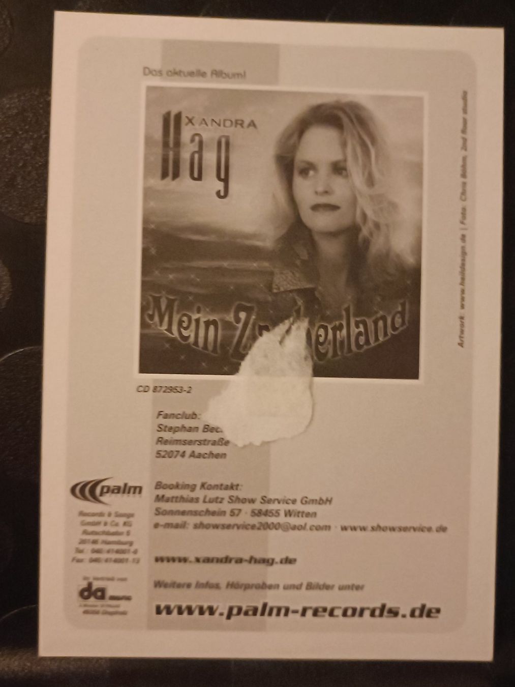 Autografi: Xandra Hag - handsignierte Autogrammkarte – Usato da Menziken venduto da Artographs 1