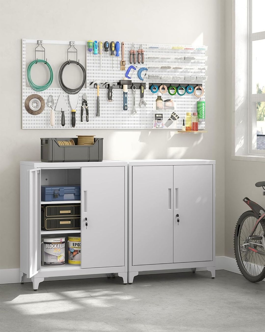 Altro materiale per ufficio: Aktenschrank mit 2 Türen Grau – Nuovo e nell'imballaggio originale da Bottighofen venduto da zaap 2