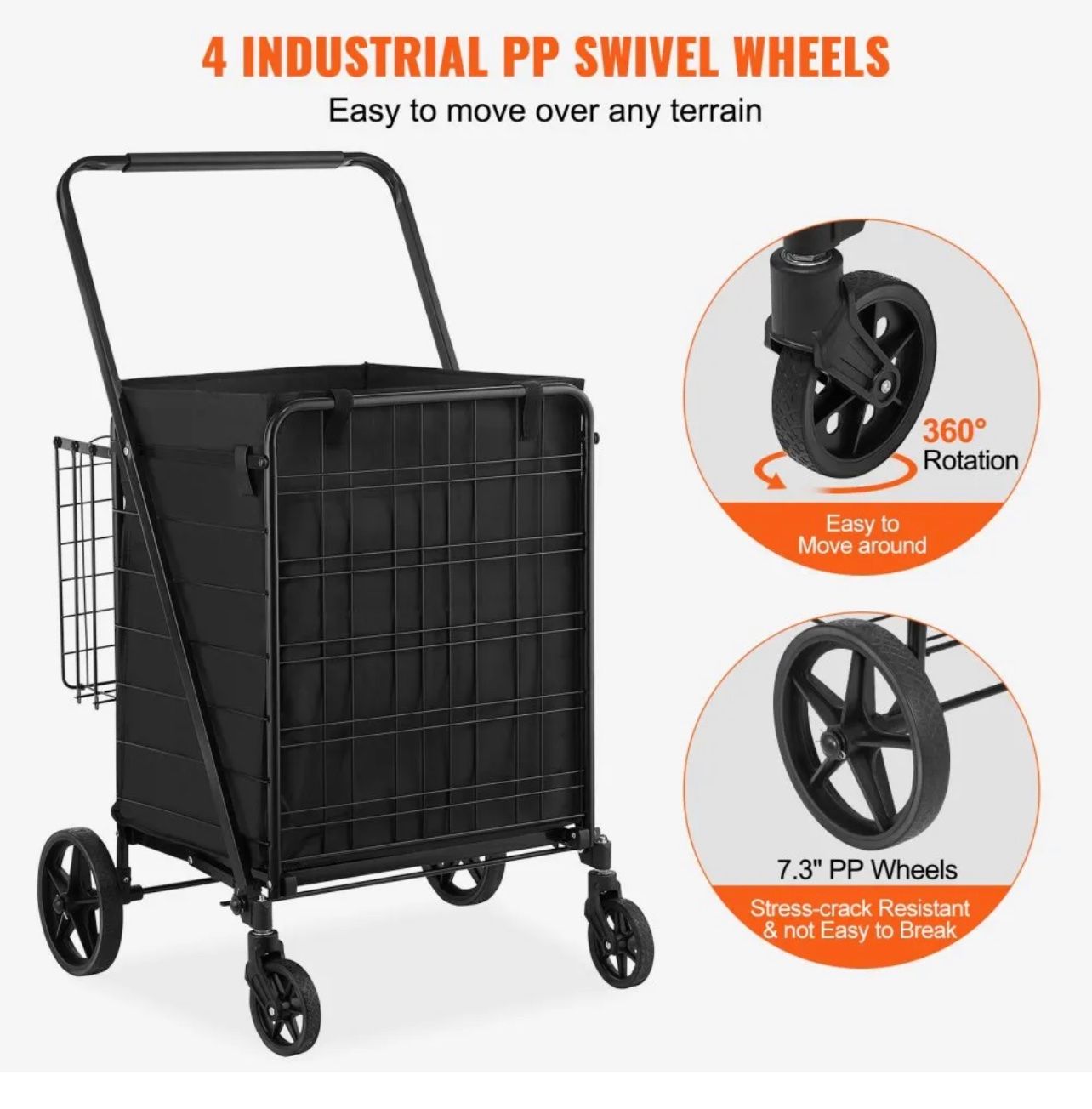 Altro per la casa: Einkaufswagen Einkauftrolley bis zu 150 kg – Nuovo e nell'imballaggio originale da Amriswil venduto da JaJa-Express 3