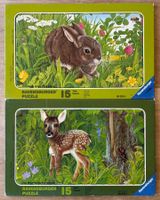 Puzzles, Ravensburger, 2 Stück mit Hase und Reh